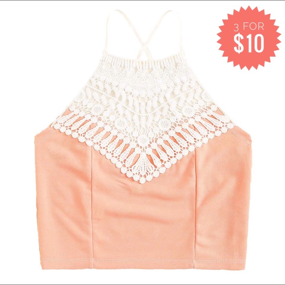 ✨ NWOT Crochet Crop Top